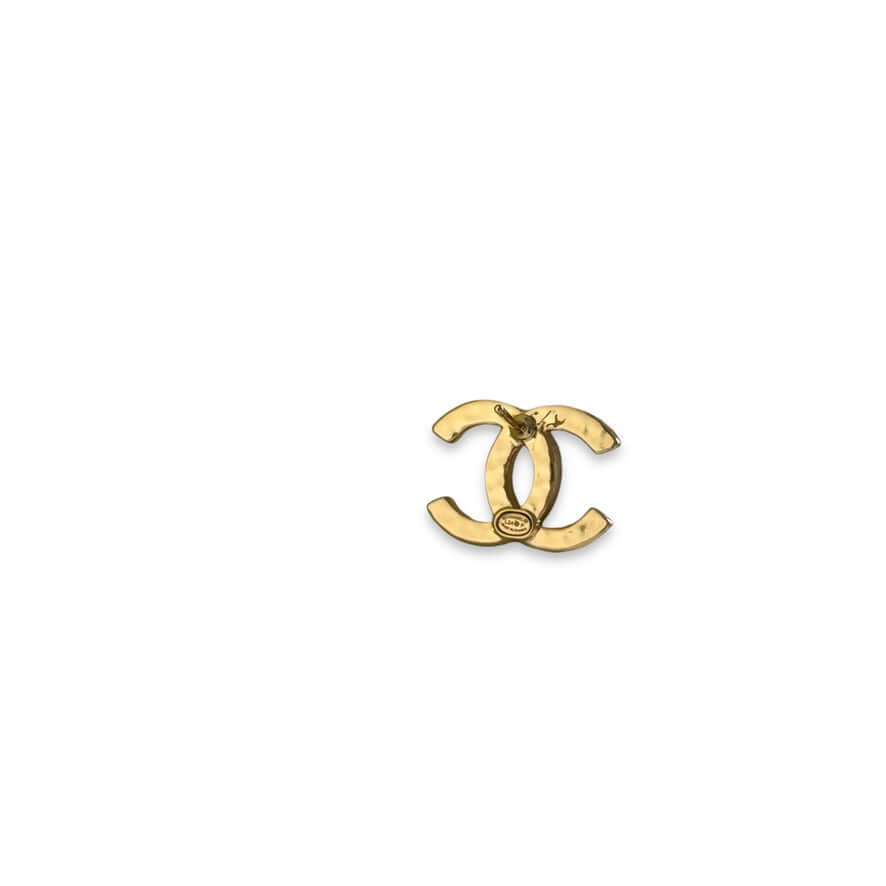 Chanel Gold CC Chanel Mark & Crystals Earrings Pre-Owned - My Mama Found What