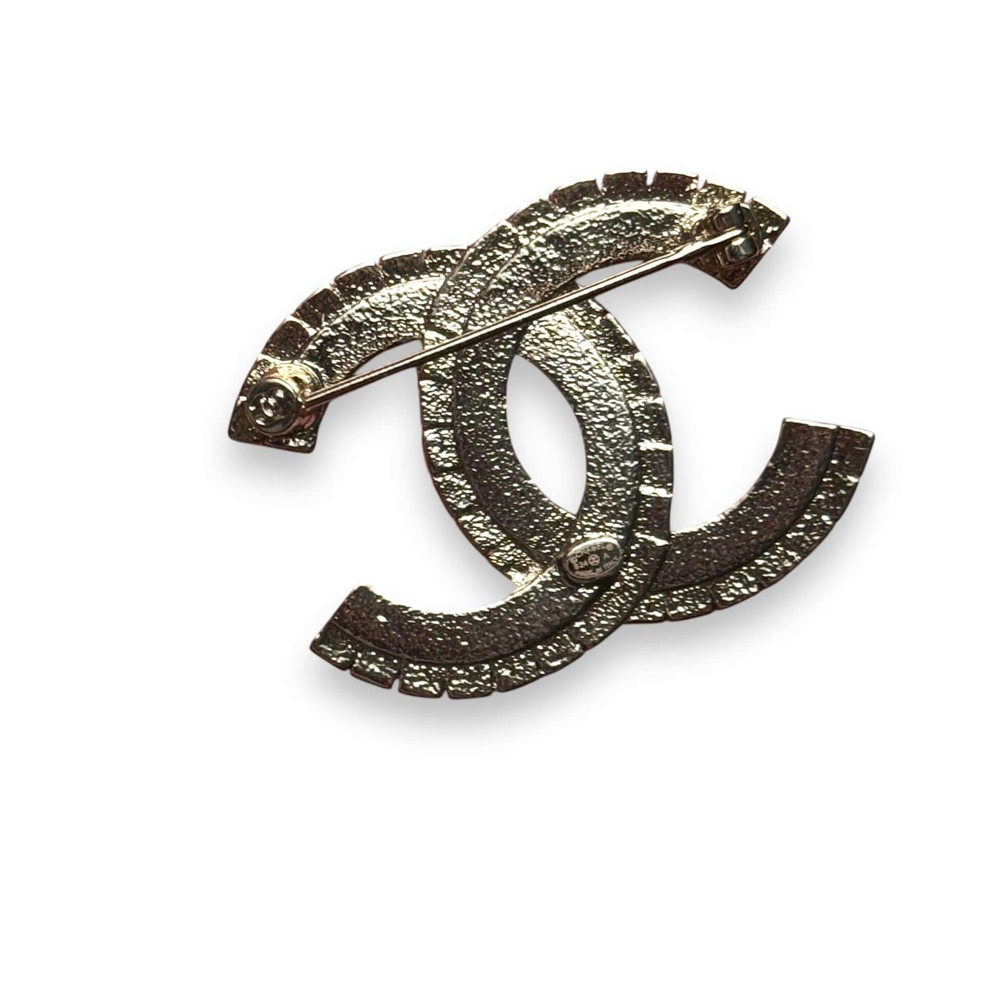 Authentic Chanel CC Crystals & Enamel Brooch Pre-Owned - My Mama Found What