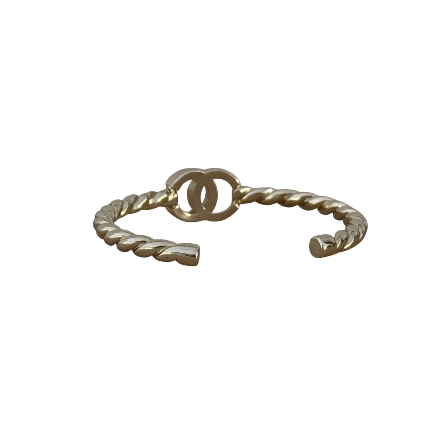 CHANEL Gold CC Cuff Like New Pre-Owned - My Mama Found What