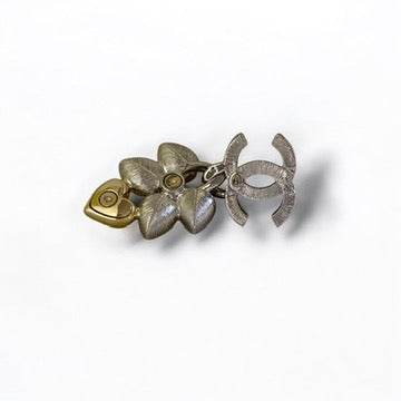 CHANEL Gold CC with Silver Dangle Pre-Owned Earrings S 24 - My Mama Found What
