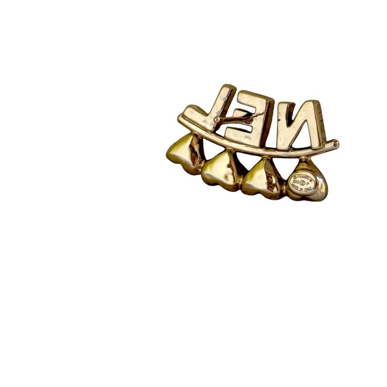 CHANEL MARK Gold W/ Hearts Pre-Owned Earrings - My Mama Found What