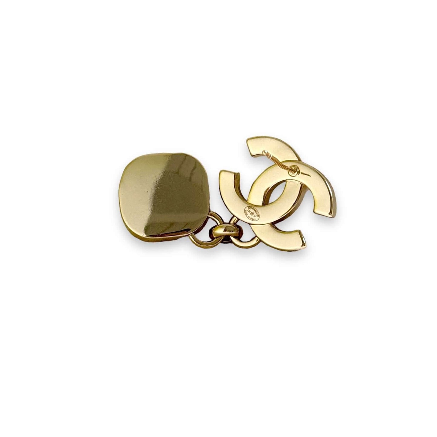 Chanel Gold CC w/ Crystals Dangle Pearl Earrings Pre-Owned I 24 P - My Mama Found What