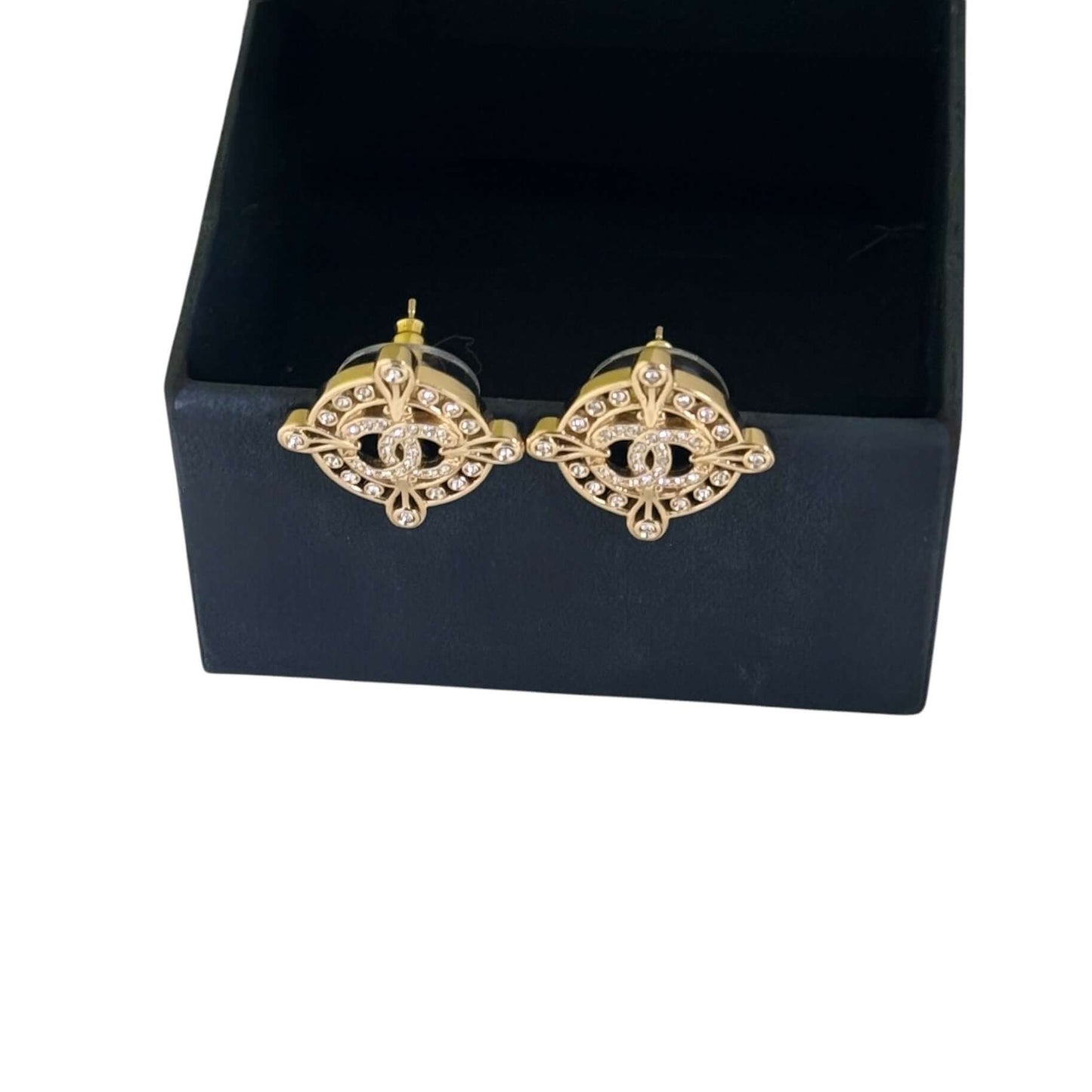Chanel Strass CC w/ Crystals Pre-Owned Earrings - My Mama Found What