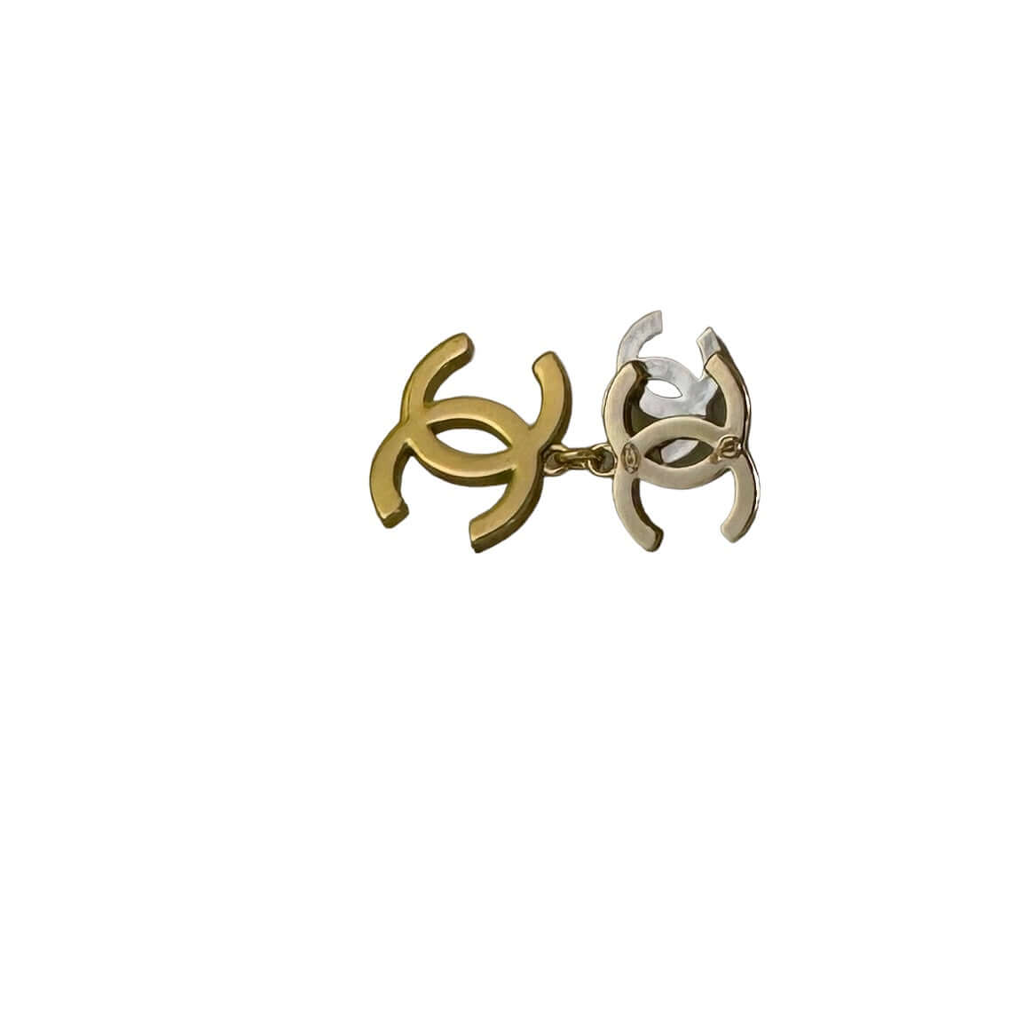 Chanel Triple CC Gold , Silver , Pearls & Crystals Earrings - My Mama Found What
