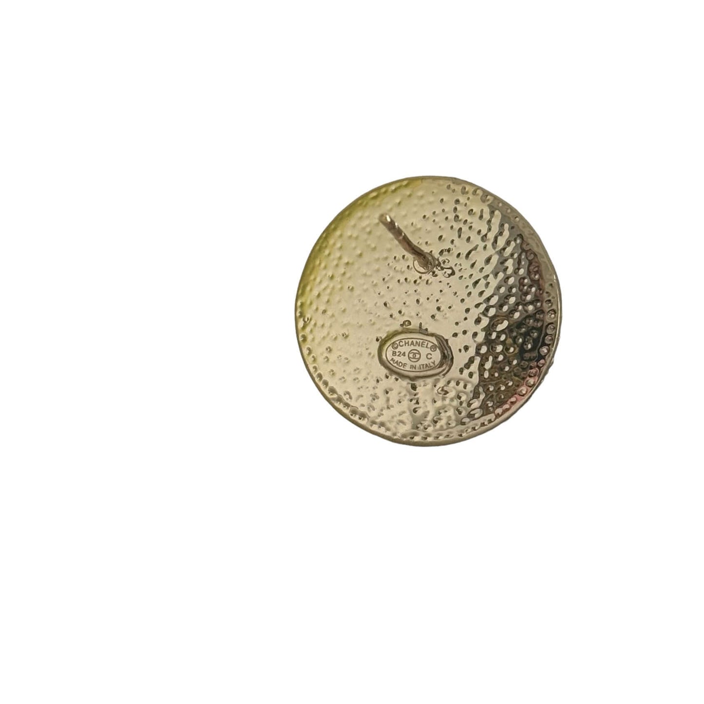 Chanel Strass CC Round Enamel Pearls Bling Earrings - My Mama Found What