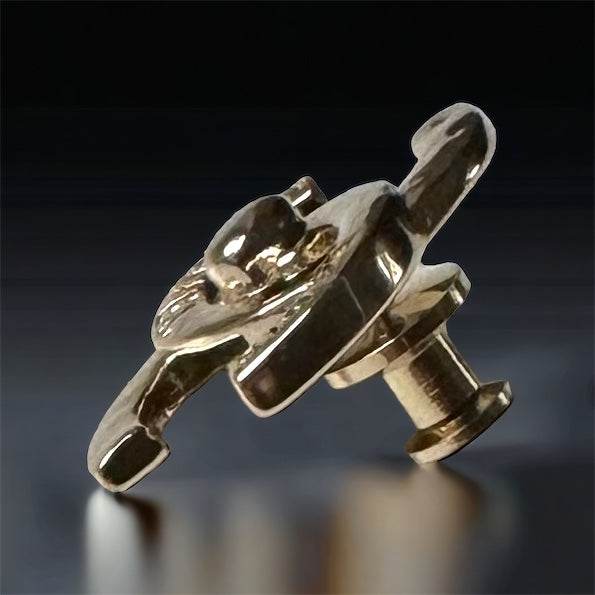 Authentic Chanel Strass CC Lock Style Brooch Pin 22 Pre-Owned - My Mama Found What