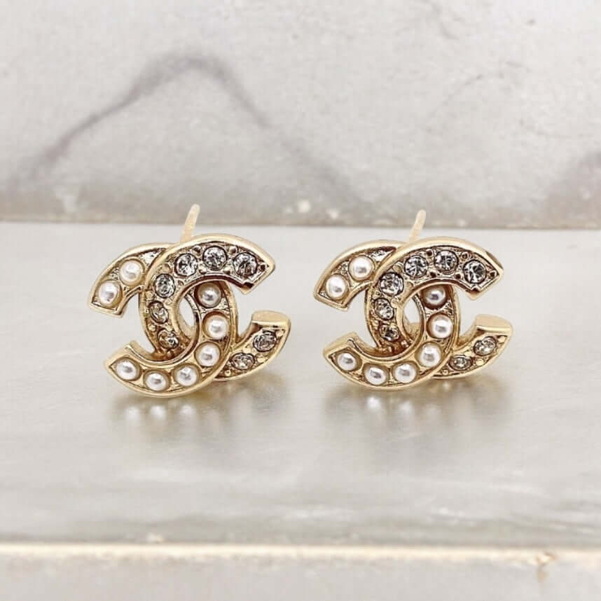 Chanel Gold CC Mini Pre-Owned Earrings