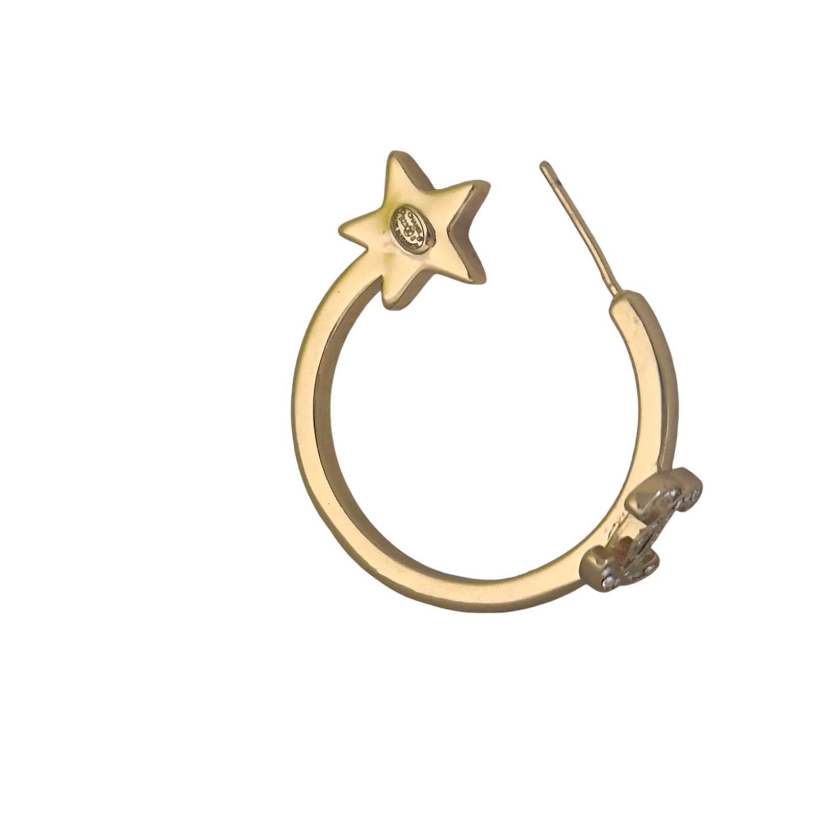 Authentic Chanel Gold CC Hoops w/ Star 23 Pre-Owned - My Mama Found What 