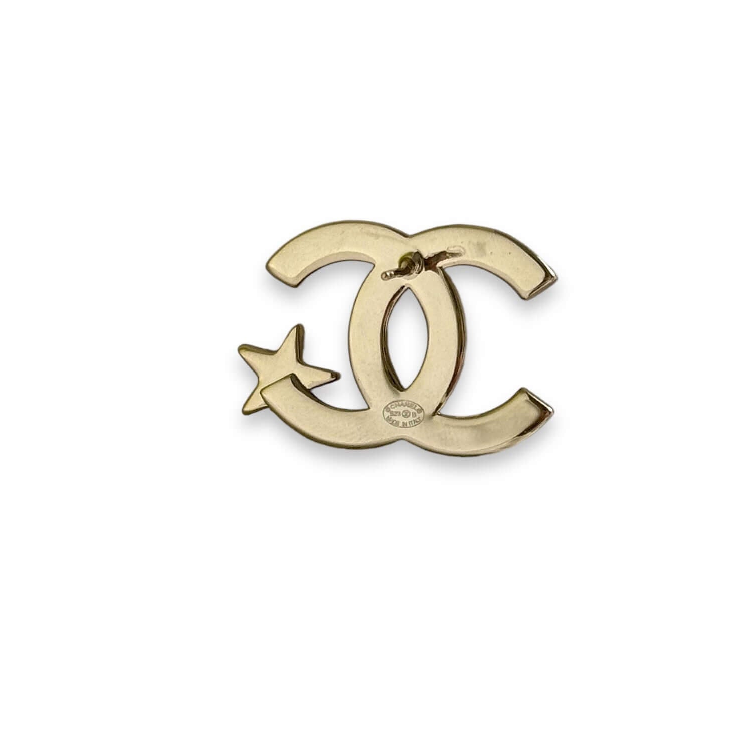 Authentic Chanel Gold CC w/ Stars & Crystals Earrings Pre-Owned - My Mama Found What  