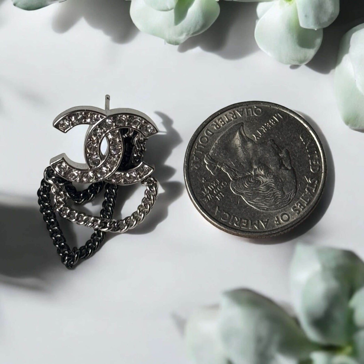 Authentic Chanel Silver Double C with various color chains - Pre-Owned - My Mama Found What 