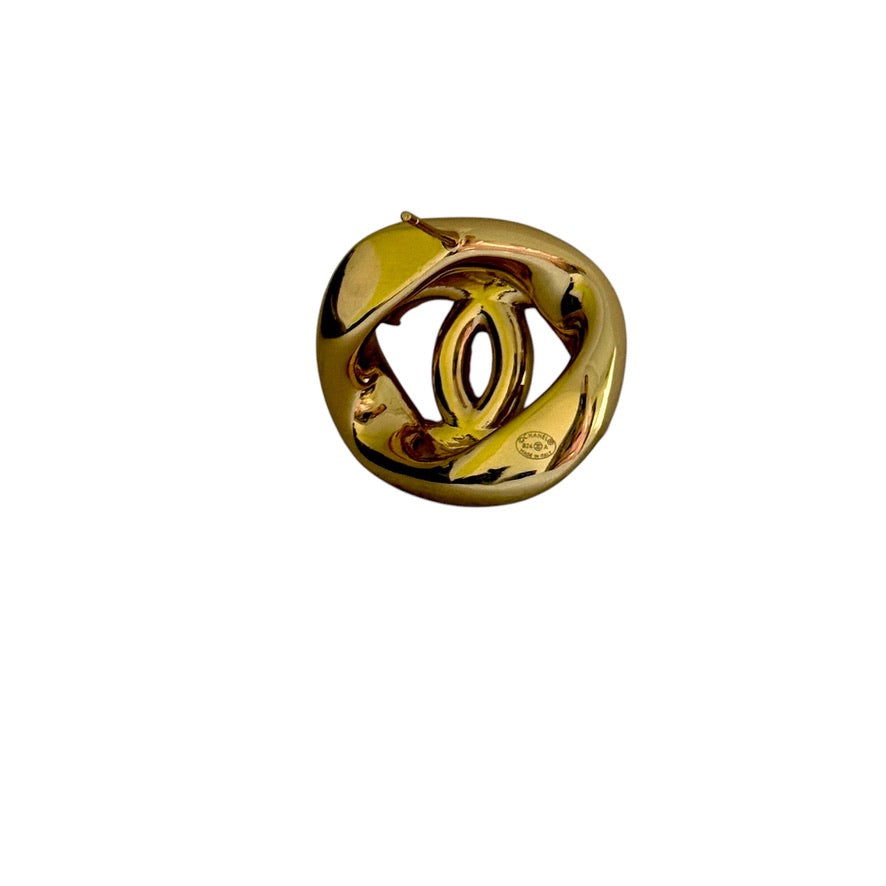 Pre-Owned Chanel CC Bright Gold Chunky w/ Pearls & Crystal Accents - My Mama Found What  
