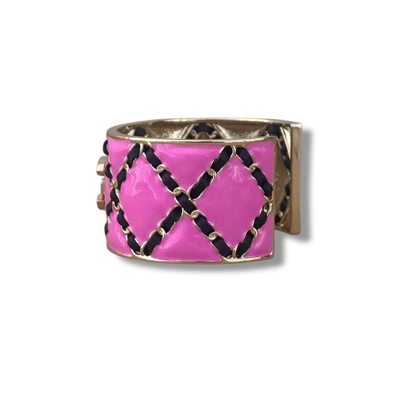 CHANEL CC Colorful Quilted Pre-Owned Cuff Authentic - My Mama Found What  My Mama Found What 