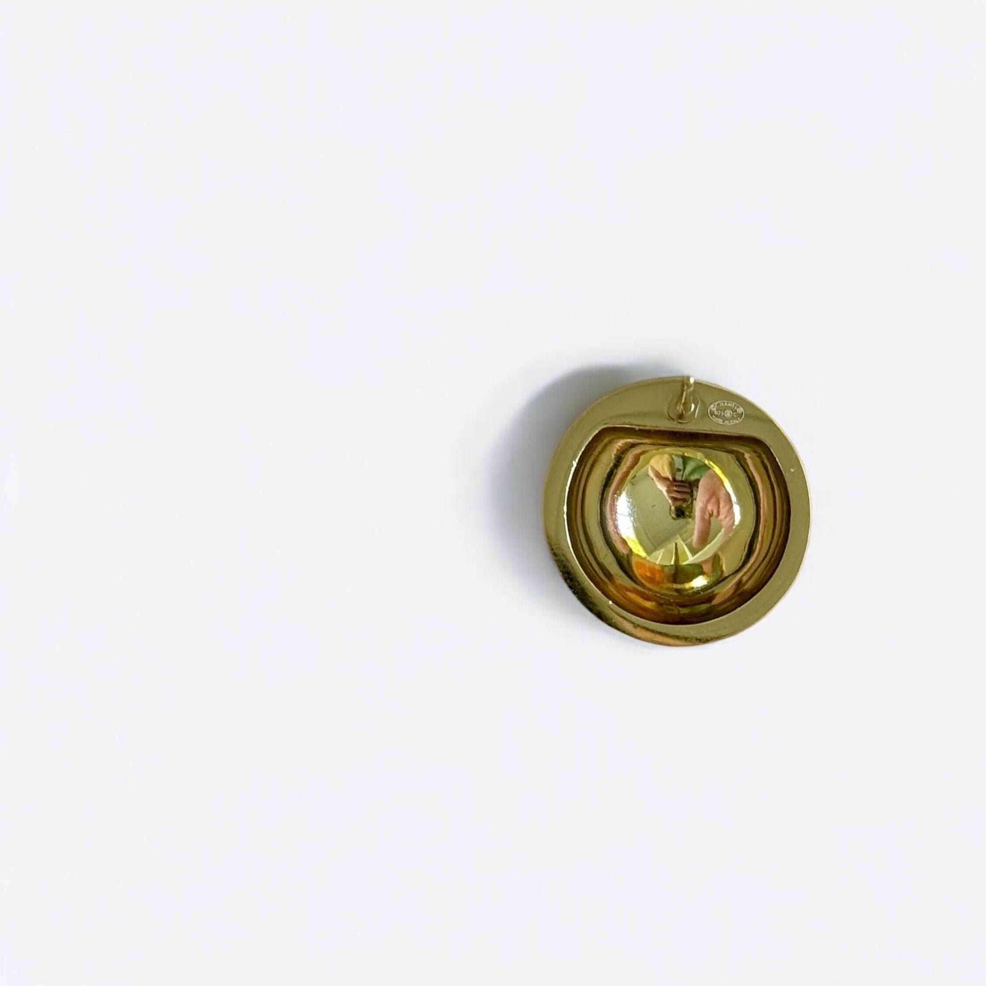 CHANEL CC GOLD w/ Black Dome Pre-Owned Earrings S25 - My Mama Found What 