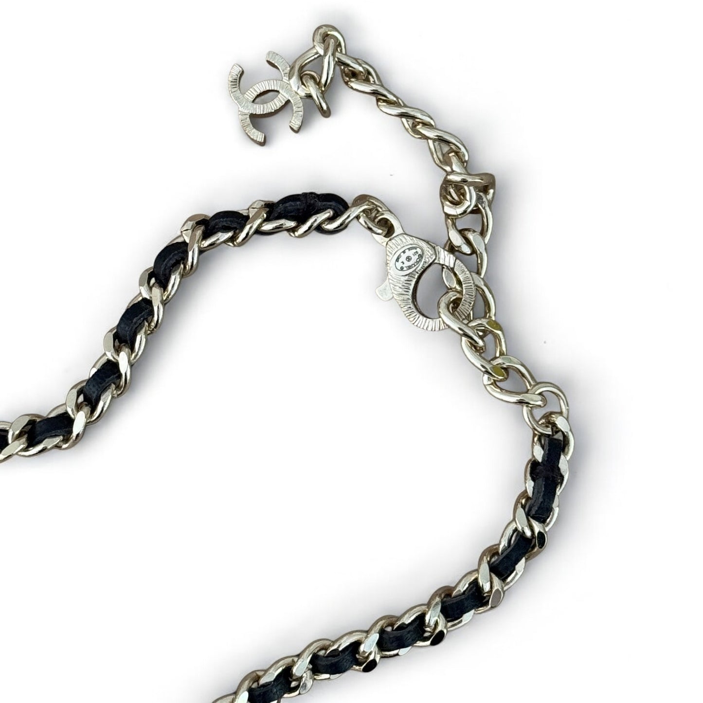 CHANEL CC Gold Black Chain Heart Necklace Pre-owned - My Mama Found What   My Mama Found What 