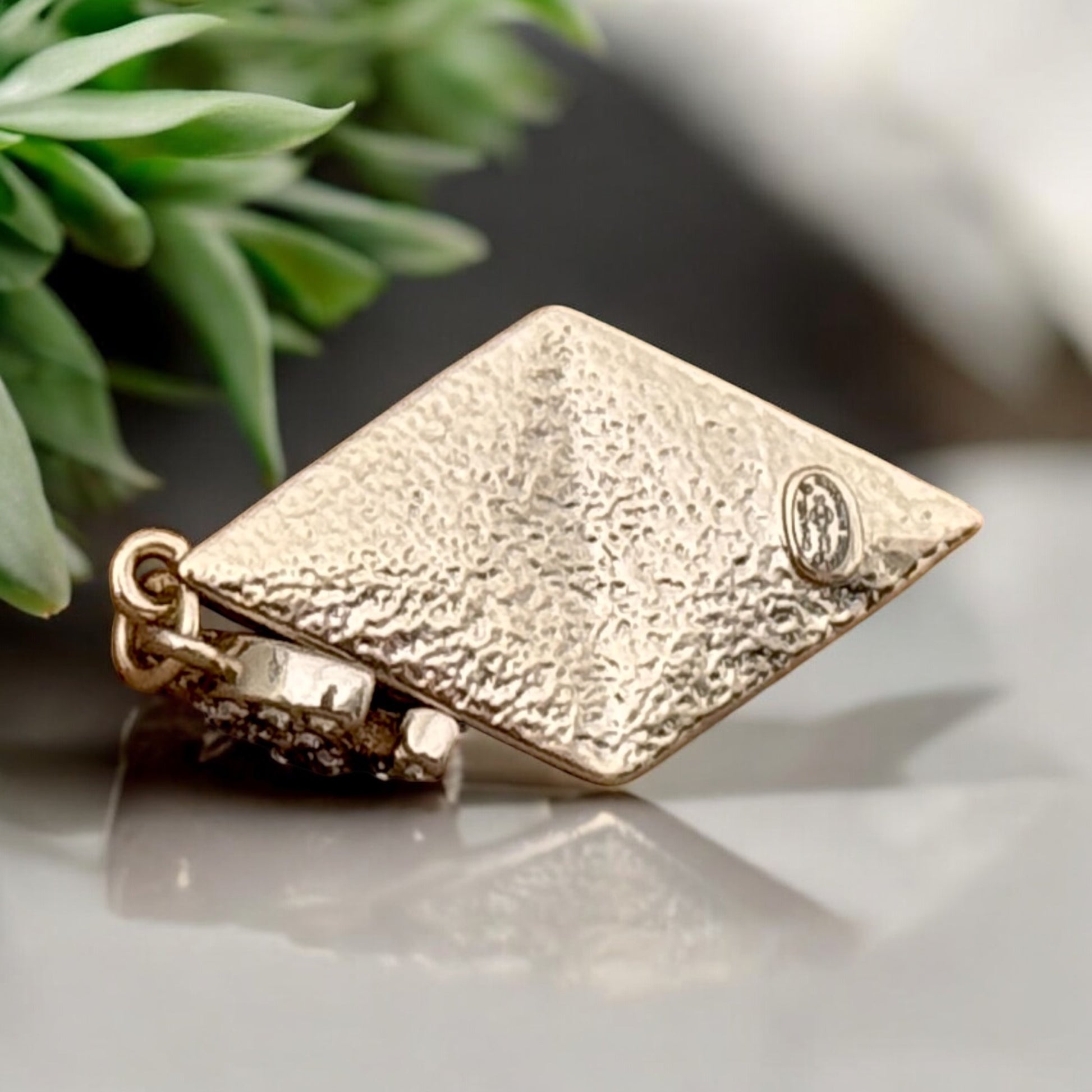 CHANEL CC Gold W/Crystals Triangle Drop Pre-Owned Earrings - My Mama Found What  