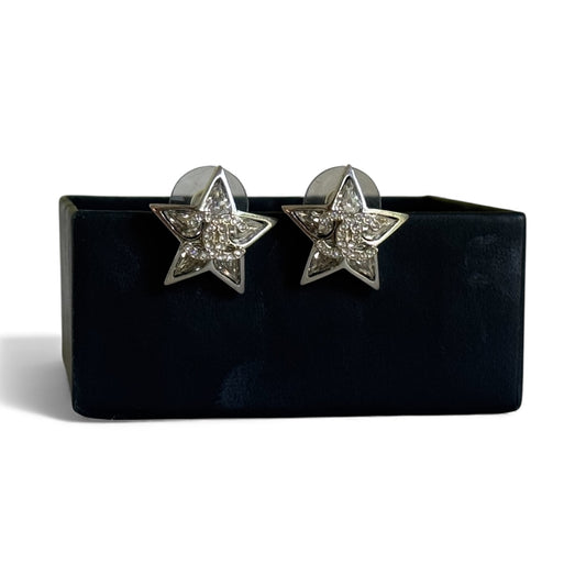 CHANEL Crystal CC Star Pre-Owned Earrings - My Mama Found What   My Mama Found What 