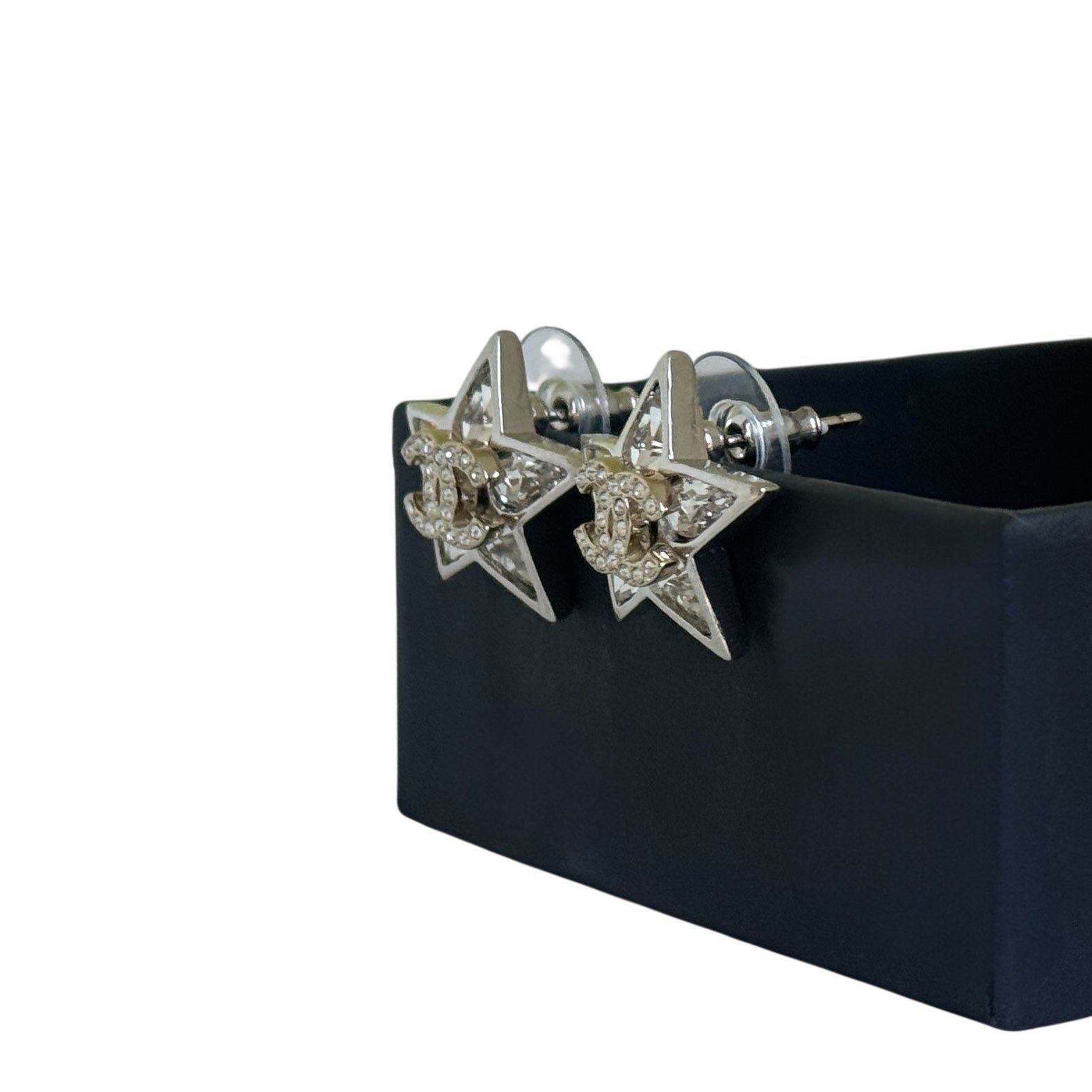 CHANEL Crystal CC Star Pre-Owned Earrings - My Mama Found What  