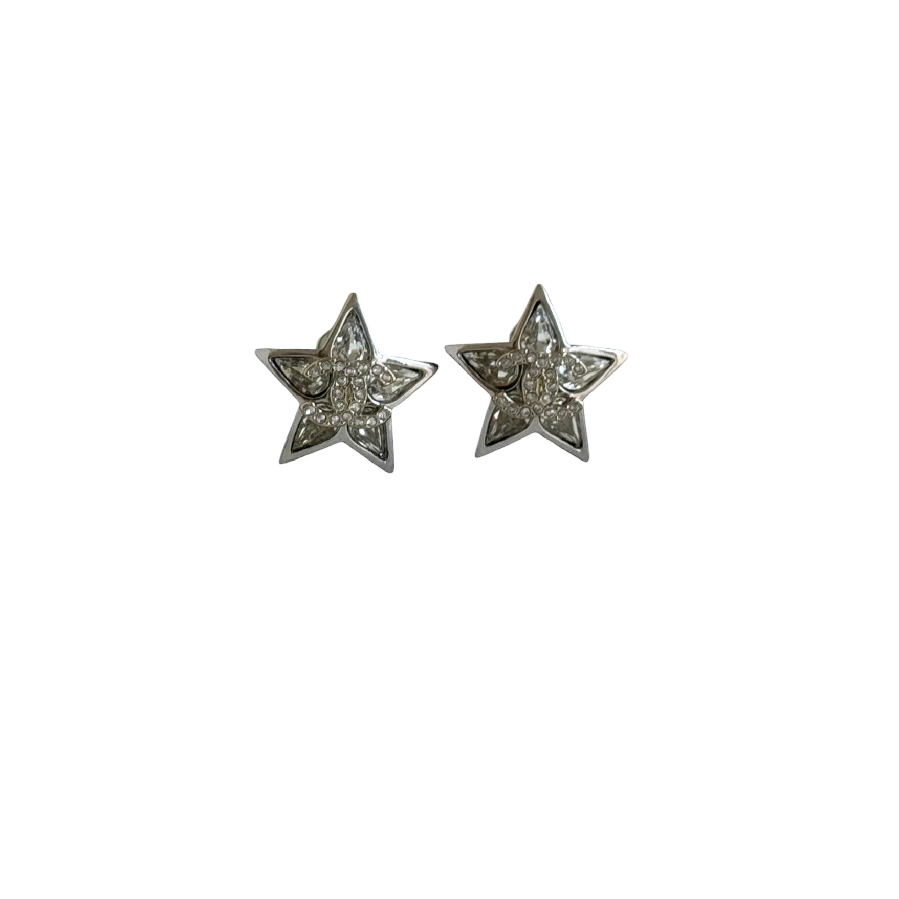 CHANEL Crystal CC Star Pre-Owned Earrings - My Mama Found What  