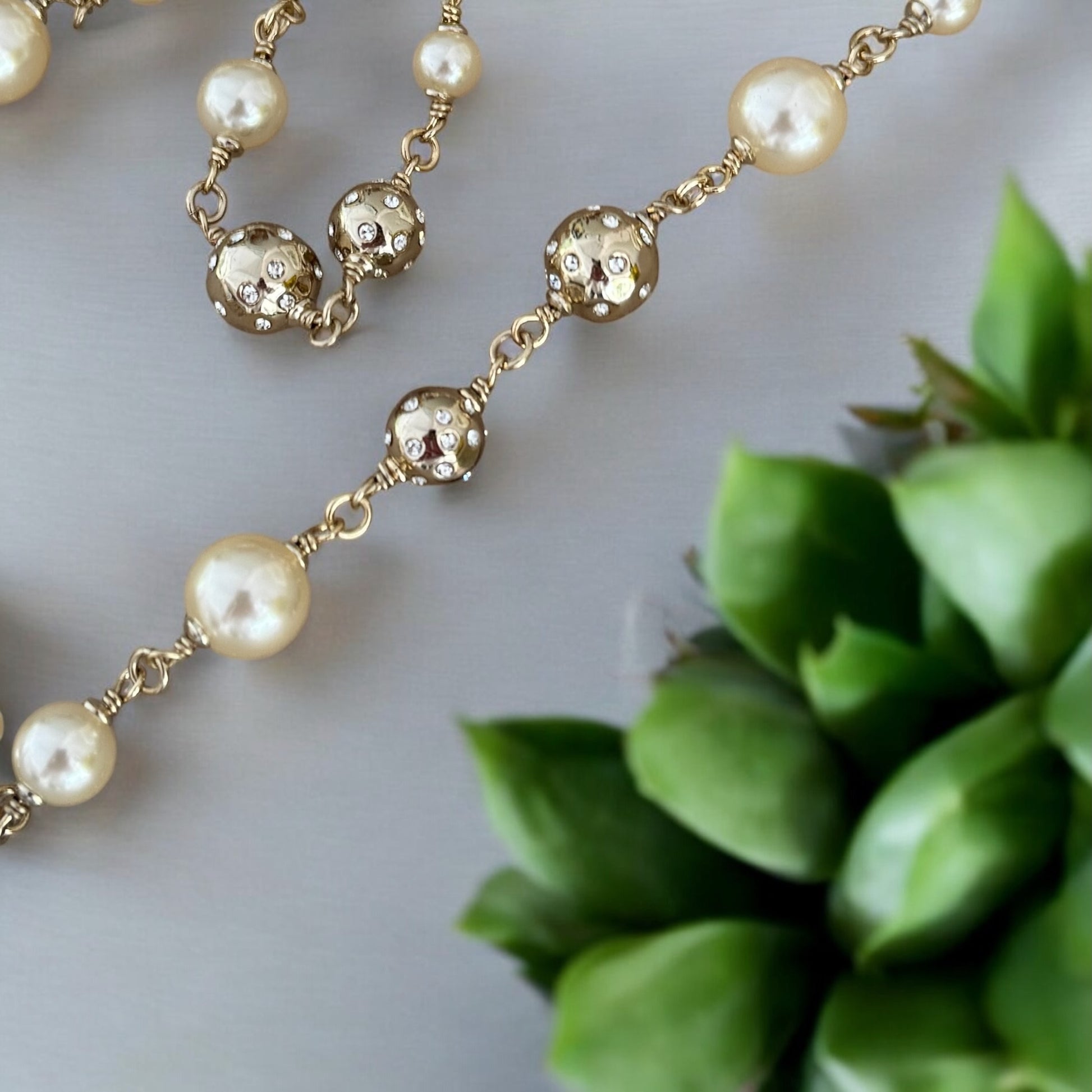 CHANEL Gold CC with Crystals Pre-Owned Necklace - My Mama Found What  