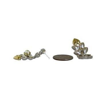 CHANEL Gold CC with Silver Dangle Pre-Owned Earrings S 24 - My Mama Found What 