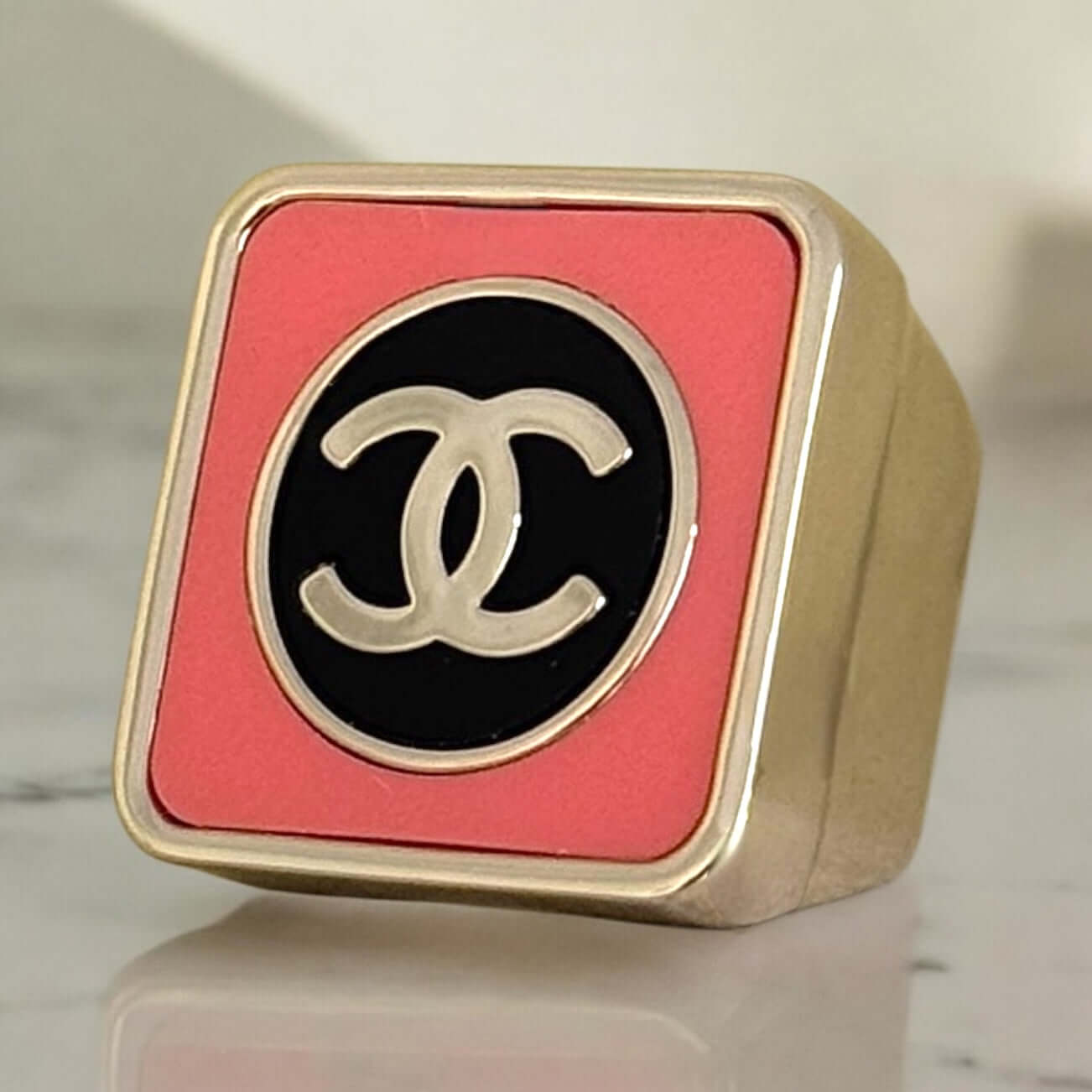 CHANEL CC Gold Ring 