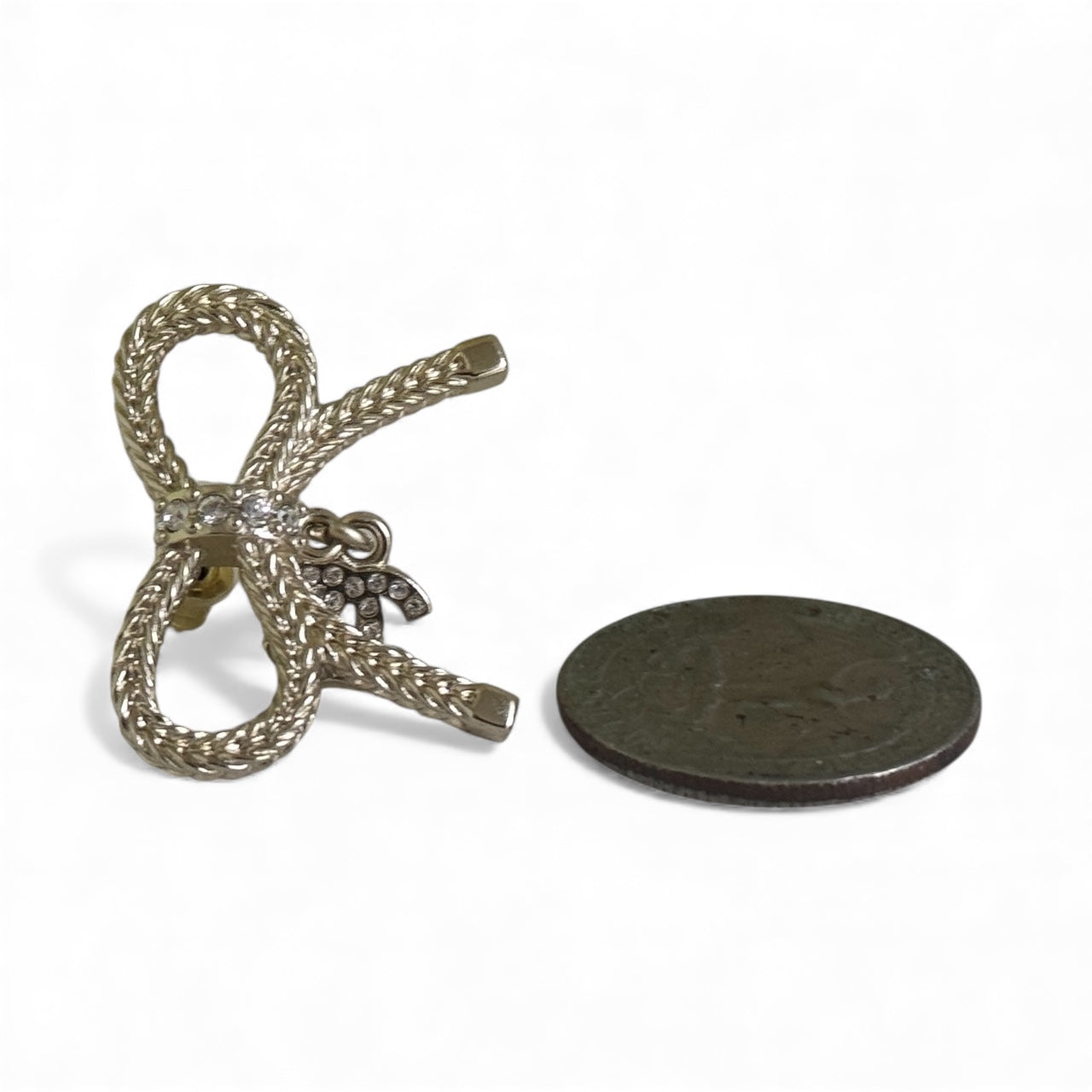 CHANEL Star Gold Crystal Chain Dangle Authentic Pre-Owned Earrings - My Mama Found What   My Mama Found What 