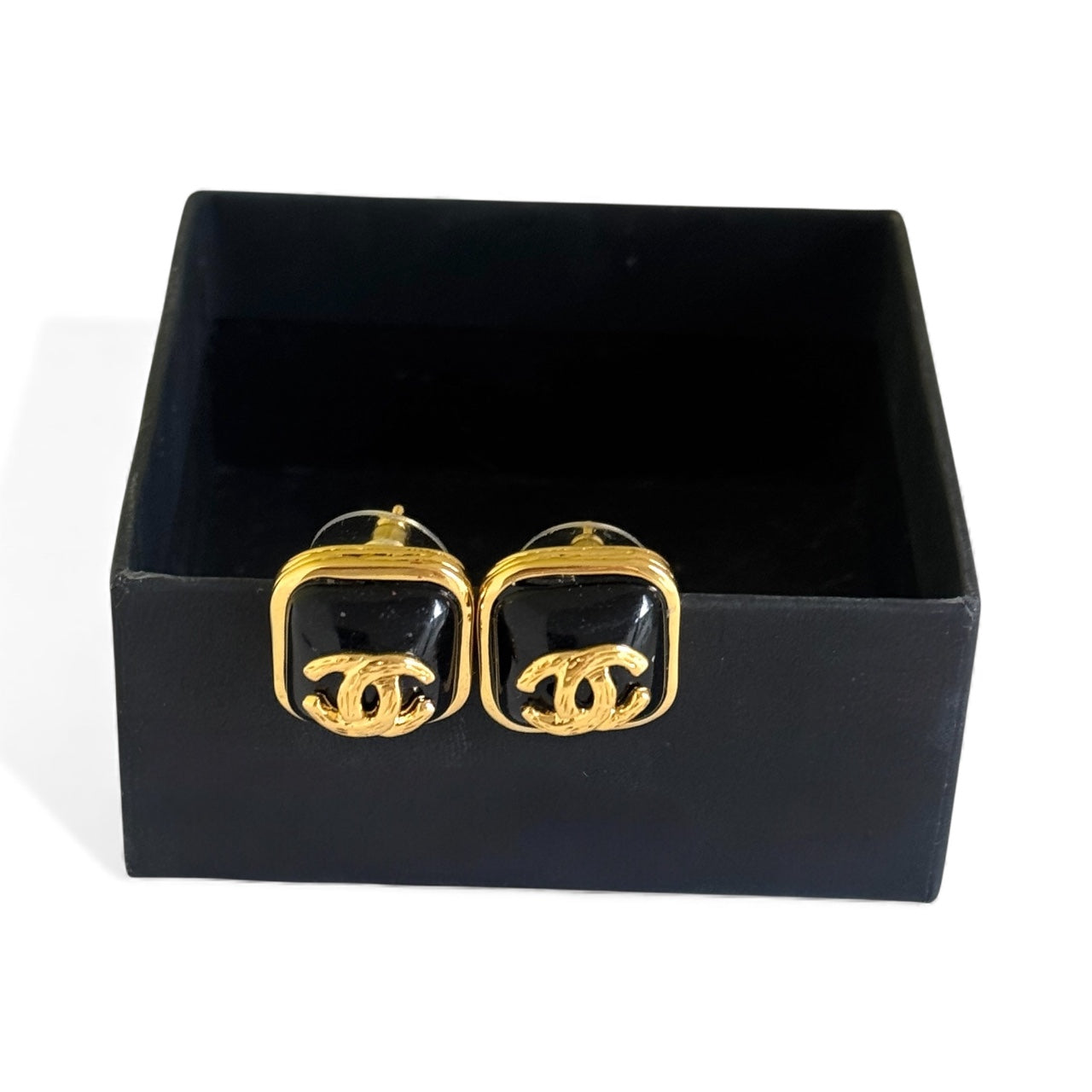 CHANEL Star Gold Crystal Chain Dangle Authentic Pre-Owned Earrings - My Mama Found What  