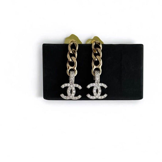 Chanel CC Chain Drop Earrings Pre-Owned - My Mama Found What 