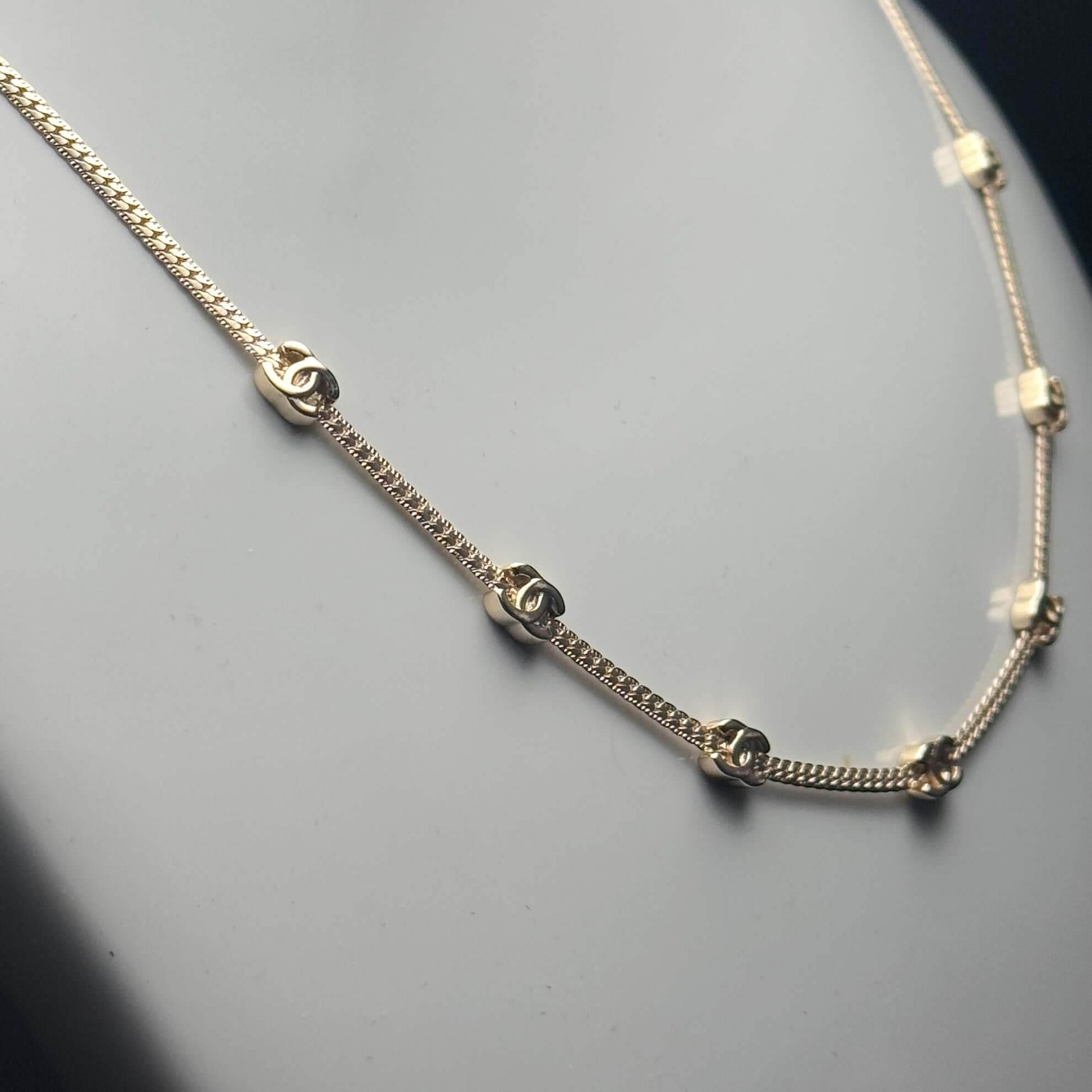 Chanel CC Gold Plated Adjustable CC Chain Pre-Owned S24 - My Mama Found What 