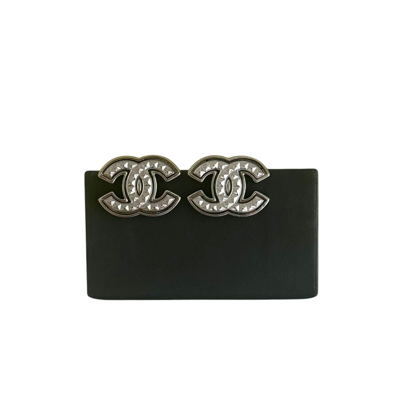 Chanel CC Gun Metal Pre-Owned Earrings - My Mama Found What 