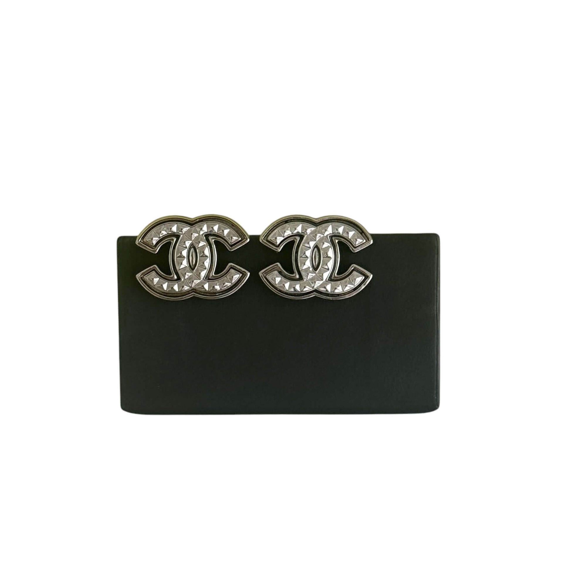 Chanel CC Gun Metal Pre-Owned Earrings - My Mama Found What 