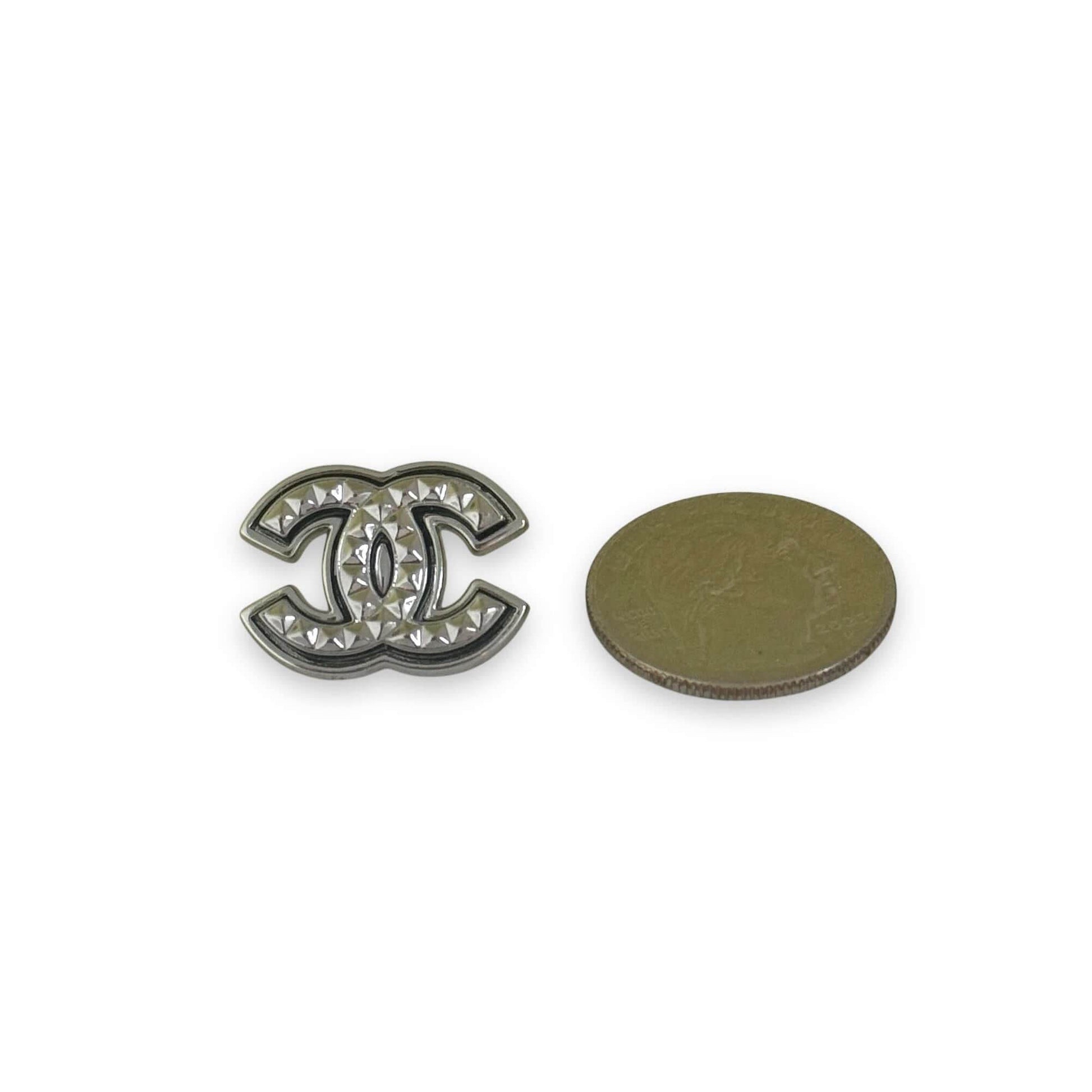 Chanel CC Gun Metal Pre-Owned Earrings - My Mama Found What 