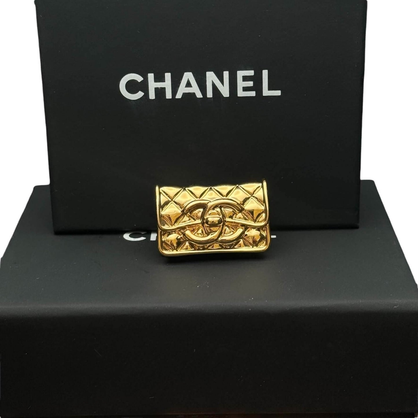 Chanel Gold CC Bag Brooch Pre-Owned - My Mama Found What  My Mama Found What 