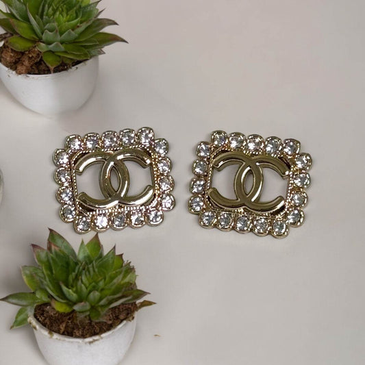 Chanel Gold CC crystals Pre-Owned - My Mama Found What  My Mama Found What 