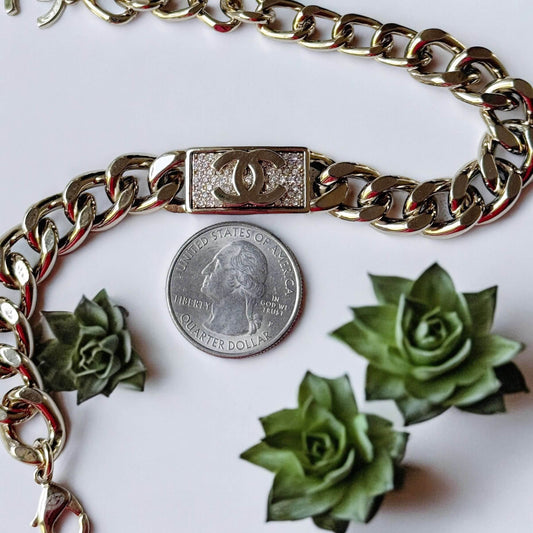 Chanel Gold Chain CC Adjustable Bracelet - My Mama Found What  My Mama Found What 