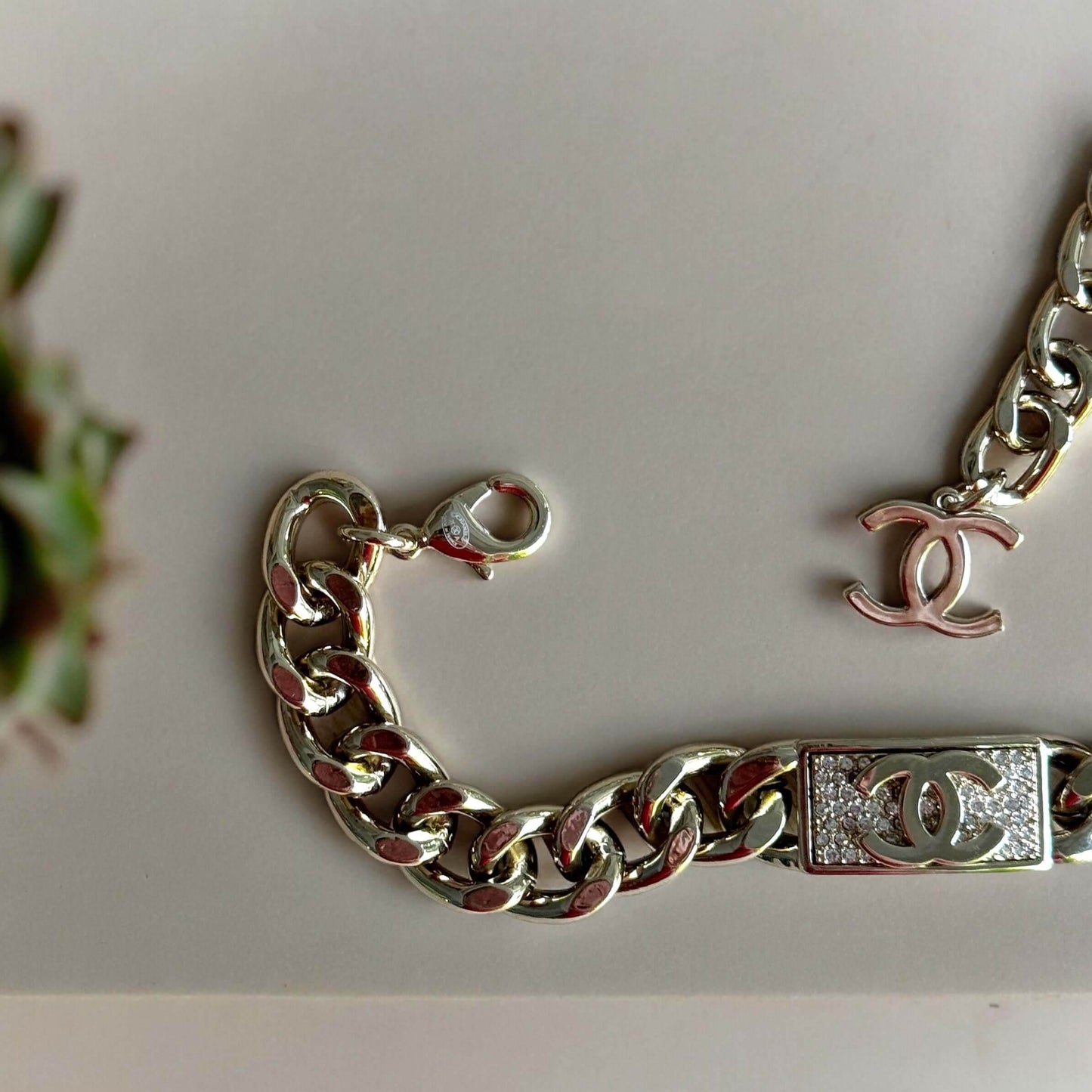 Chanel Gold Chain CC Adjustable Bracelet - My Mama Found What  My Mama Found What 
