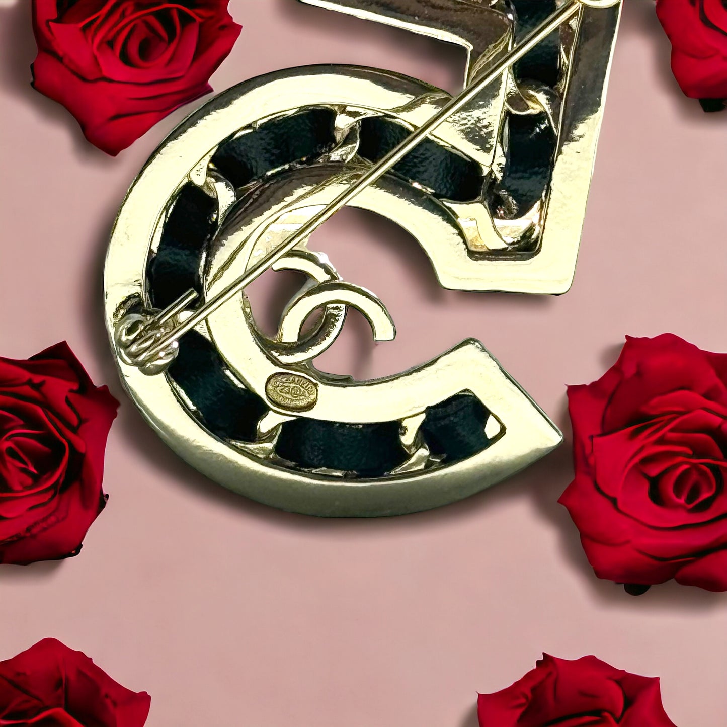 Chanel Gold Number 5 with Double C, Black Leather & CrystalsExperience the height of luxury and chic with this Chanel Gold Number 5 with Double C, Black Leather & Crystals. Inspired by the iconic Number 5 perfume symbol, this rare and like-new bag showcas My Mama Found What 