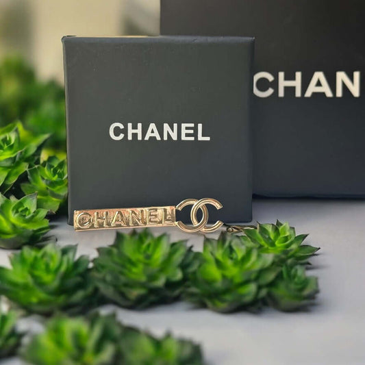 Chanel Lighter Gold Double C Engraved CHANEL Brooch PinThis Chanel brooch pin is a timeless accessory, featuring a lighter gold finish and double C design. With the CHANEL engraving, it exudes elegance and sophistication. Its smaller size makes it versati My Mama Found What 