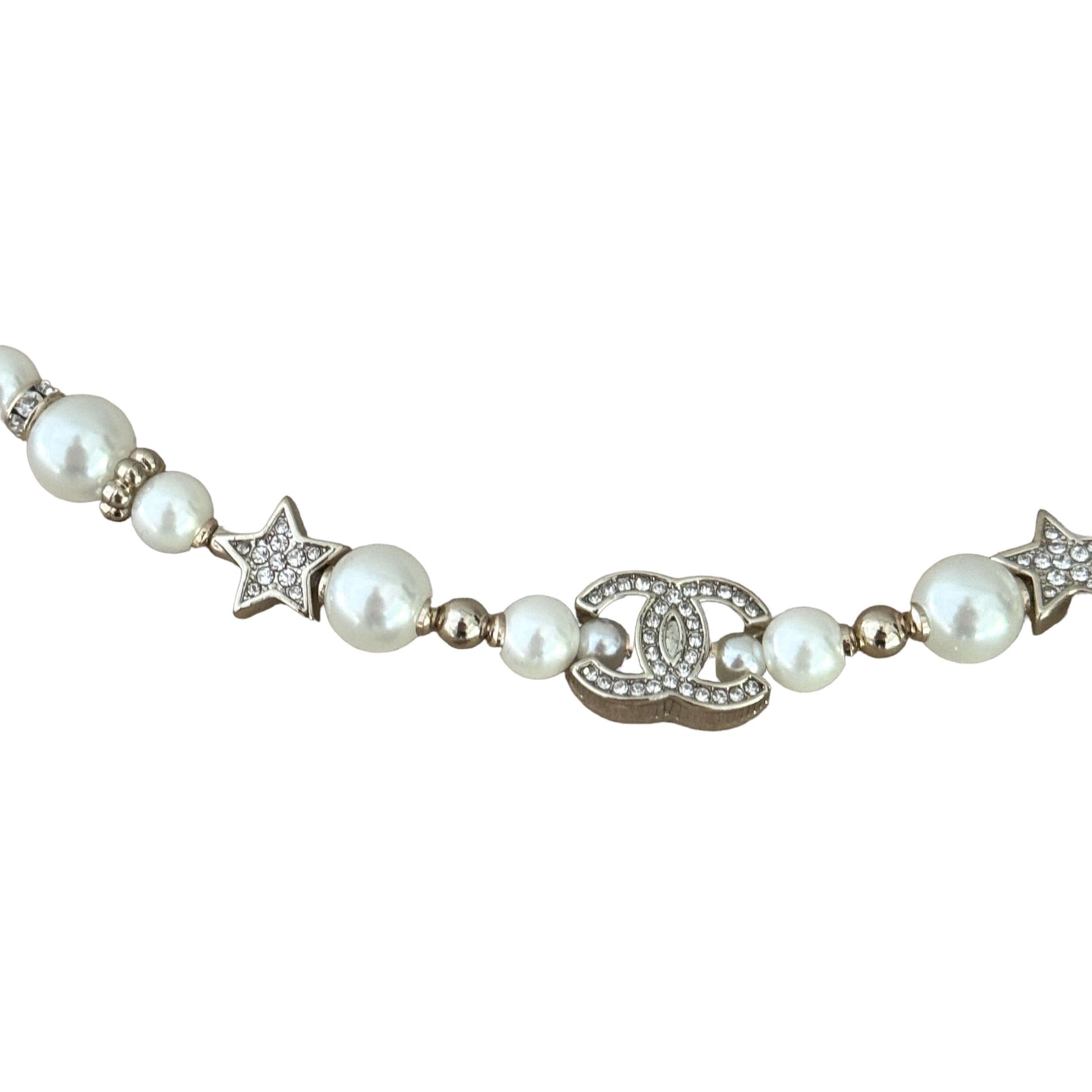 Chanel Pearl CC Star & Crystals Choker - My Mama Found What  