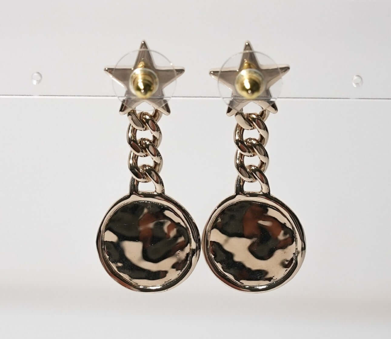 Chanel Strass Stars Dangle CC Earrings Pre-Owned