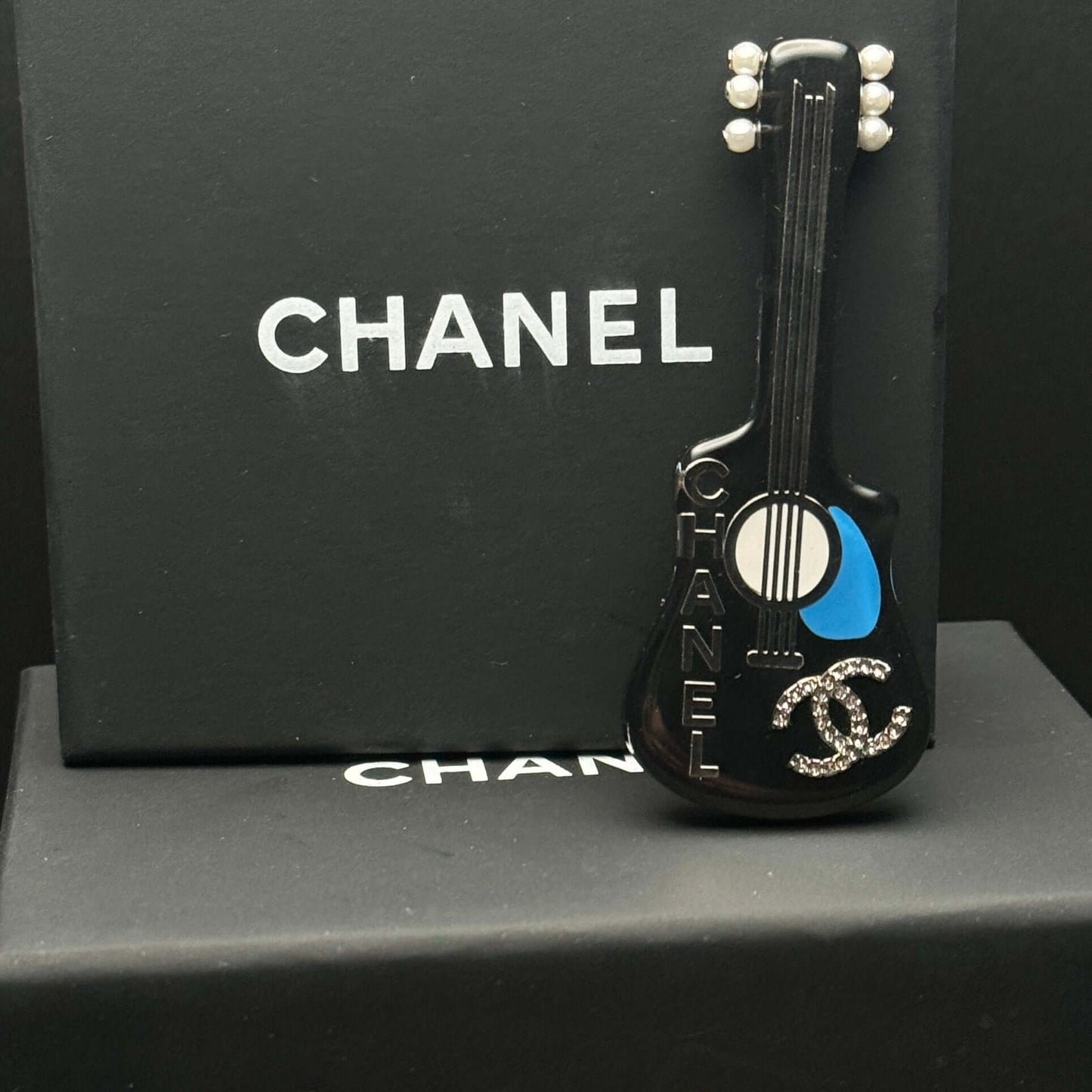 Chanel CC Guitar Brooch Pre-Owned