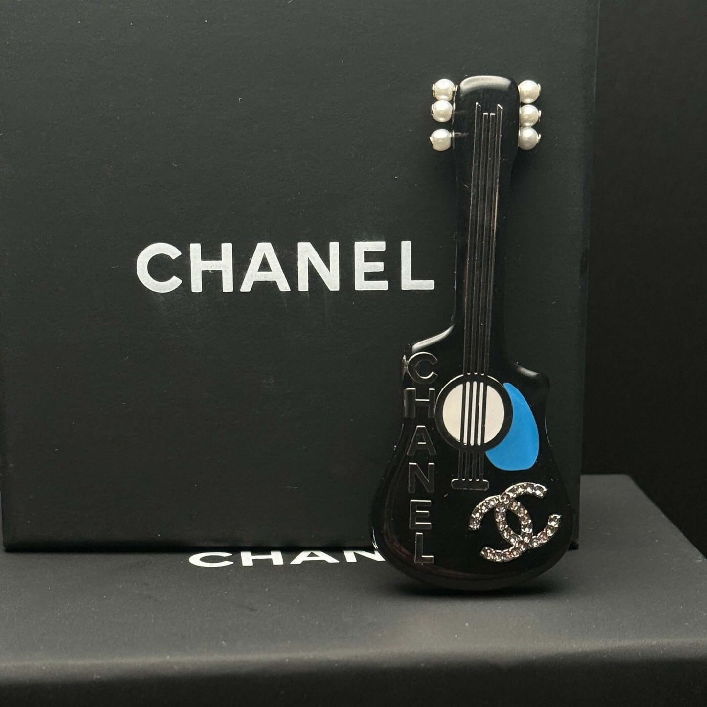 Chanel CC Guitar Brooch Pre-Owned