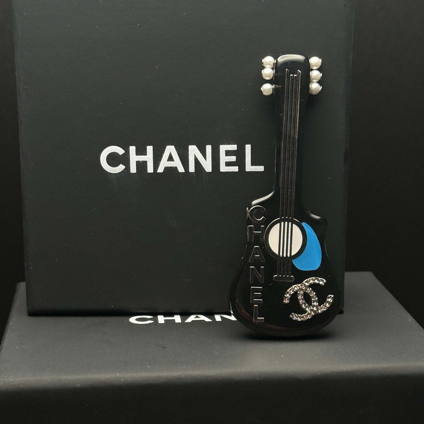 Chanel CC Guitar Brooch Pre-Owned