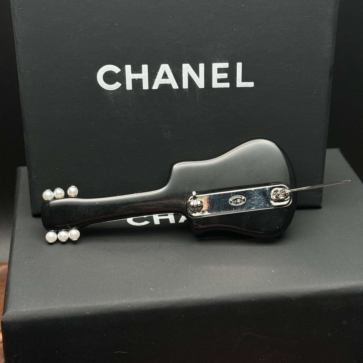 Chanel CC Guitar Brooch Pre-Owned