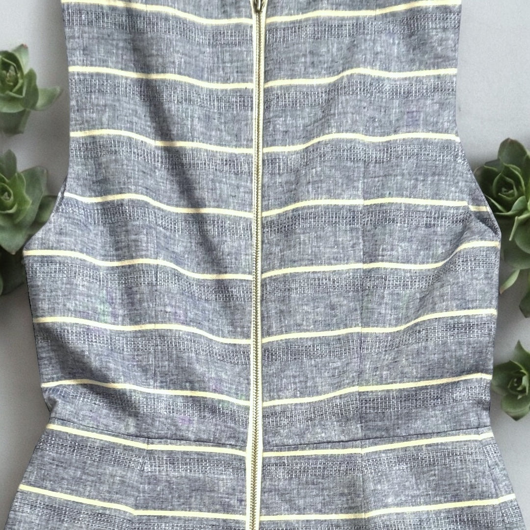 NWT Alice & Olivia Sleeveless Blue & White Striped Lindsey Dress