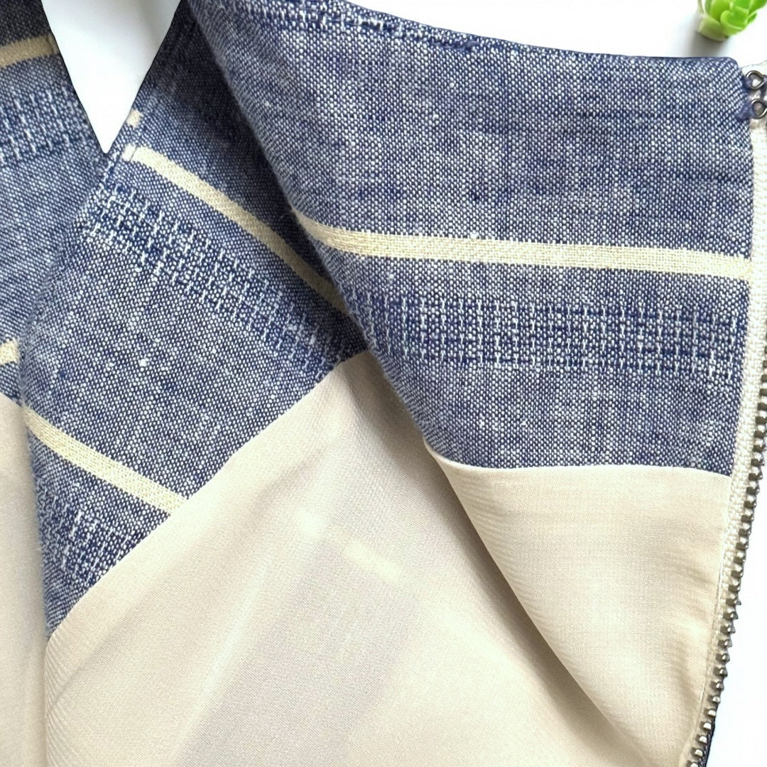 NWT Alice & Olivia Sleeveless Blue & White Striped Lindsey DressBrand New Sold Out Perfect for the warmer months . Very Flattering as it brings in your waist and gives you freedom below ! Lined Zips in the Back Dress this Classic , Minimalist Dress Up . S