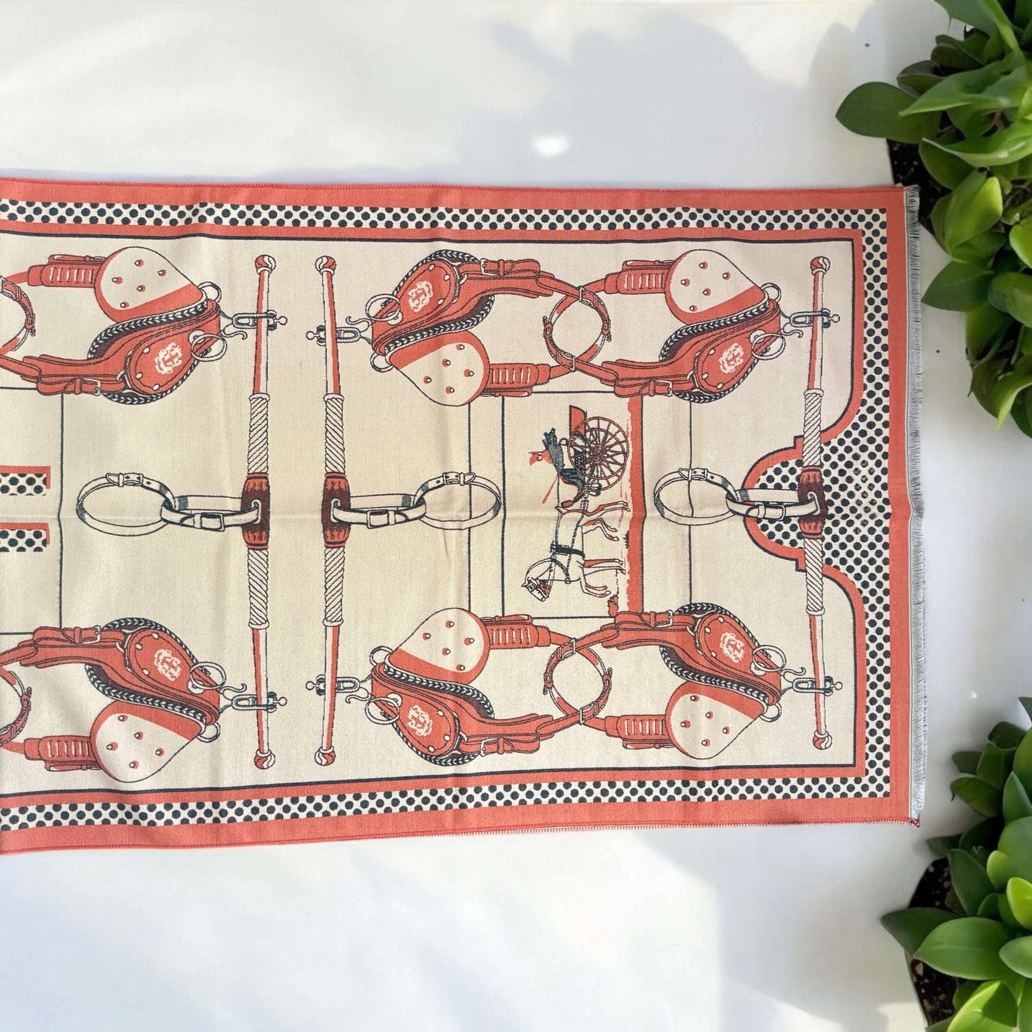 New Equestrian Print Cashmere/Viscose Blend Large Shawl/Scarf
73” x 26” - My Mama Found What   My Mama Found What 