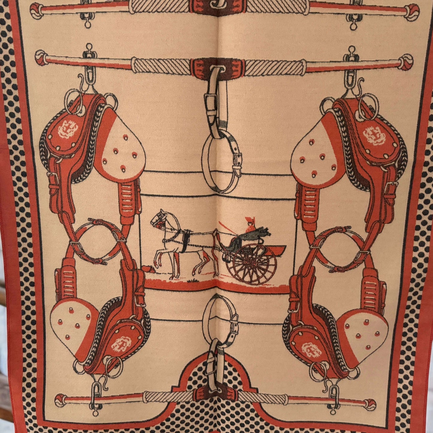 New Equestrian Print Cashmere/Viscose Blend Large Shawl/Scarf
73” x 26” - My Mama Found What   My Mama Found What 