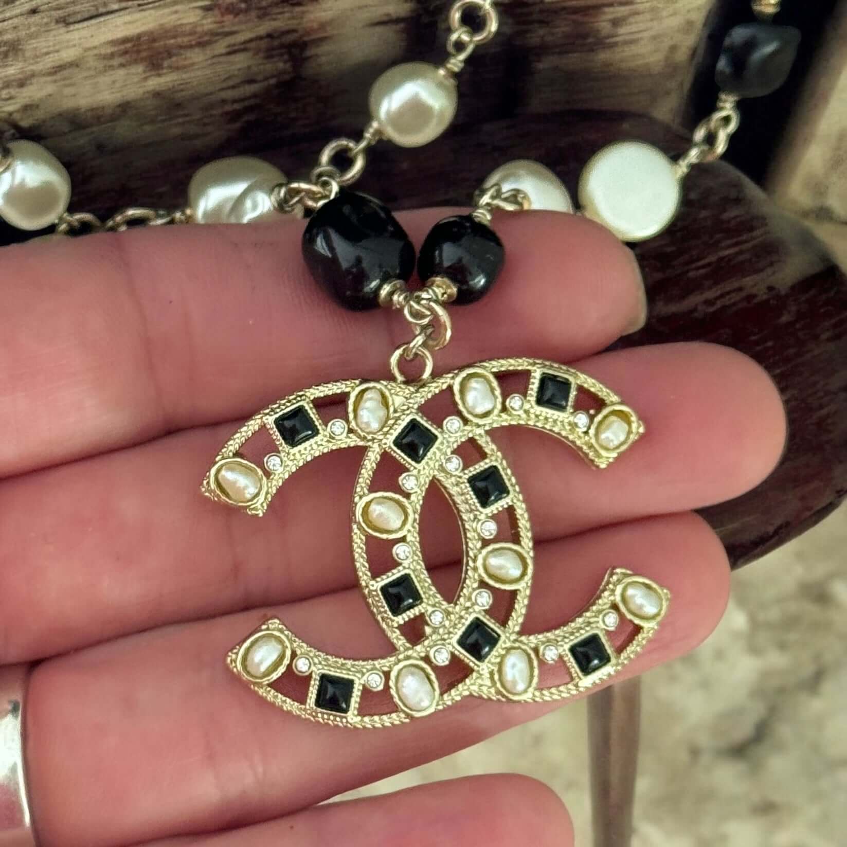 Pre-Owned Chanel CC Multi Strand Wire Link Necklace Authentic - My Mama Found What  