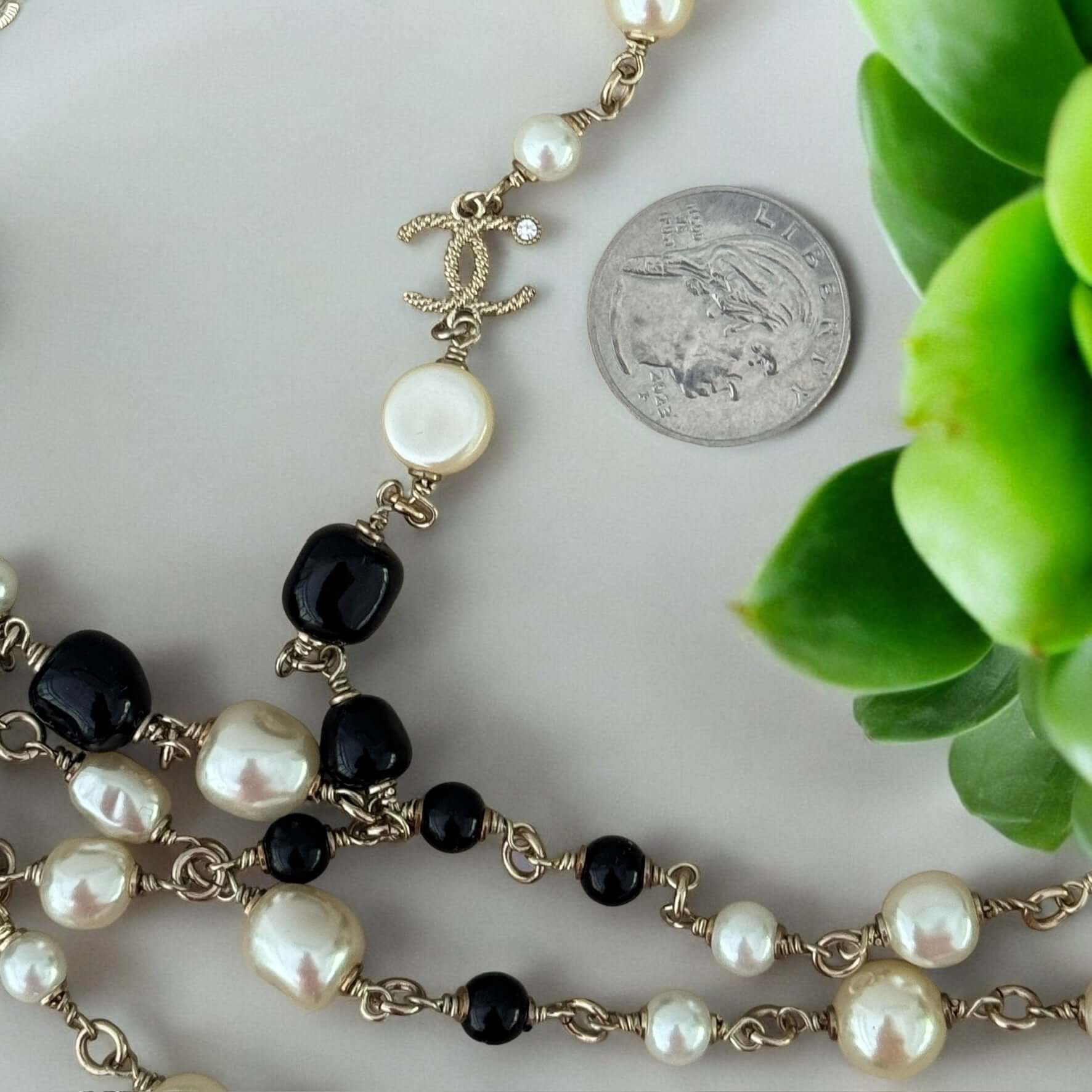 Pre-Owned Chanel CC Multi Strand Wire Link Necklace Authentic - My Mama Found What  